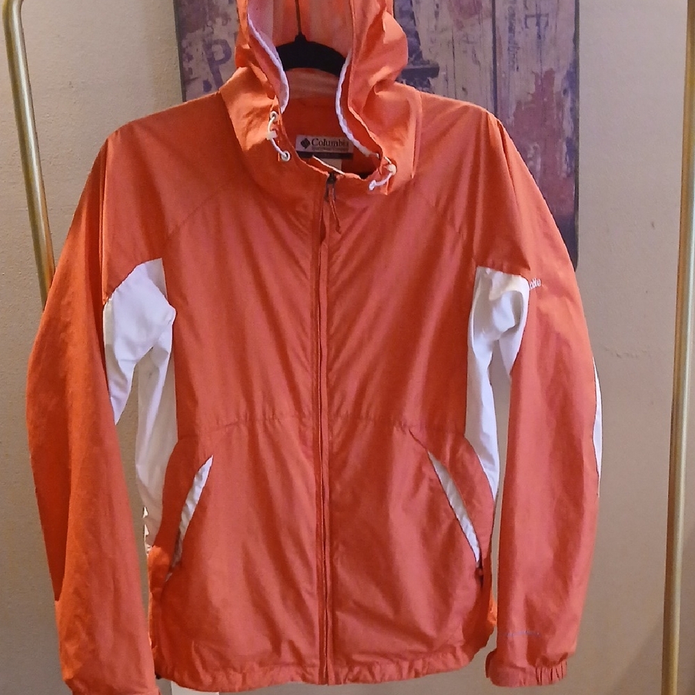 Columbia Women's Orange and White Ski Jacket